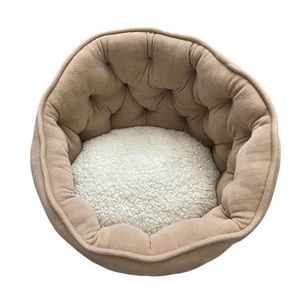 Tufted Sherpa Dog Bed